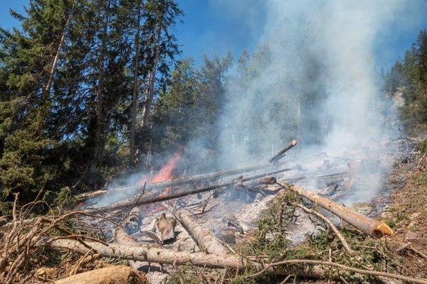 Waldbrand in Kaunerberg