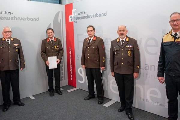 Beförderung der neuen Abschnittskommandanten des BFV Landeck