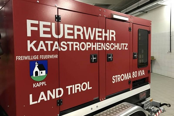 Übergabe Stromerzeuger 80 kVA u.a. an die FF Kappl