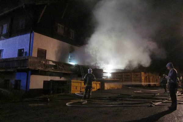 Brandalarm in Fließ